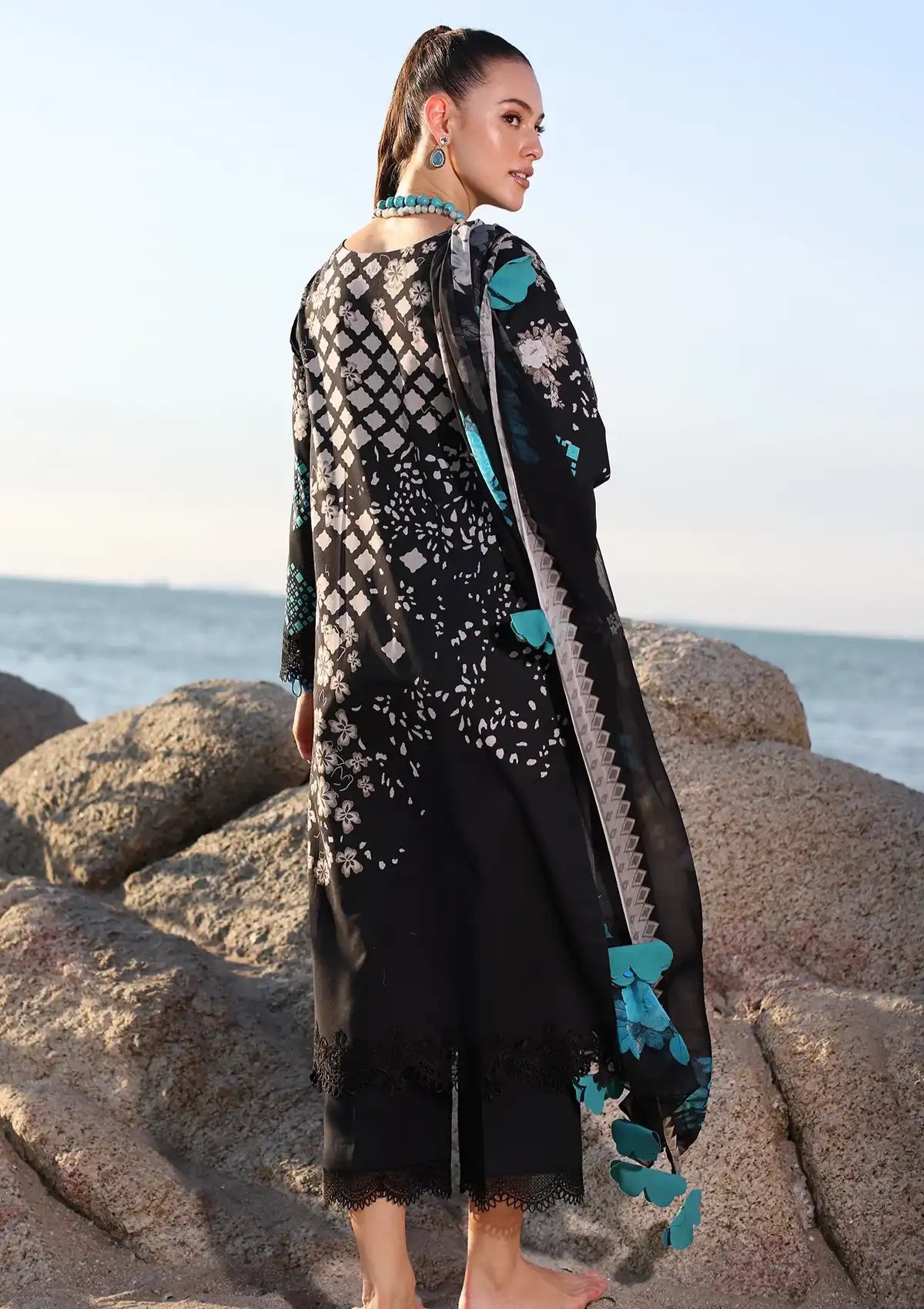 Charizma Aniq Emb Lawn'24 Vol-01 AN4-01 - Mohsin Saeed Fabrics