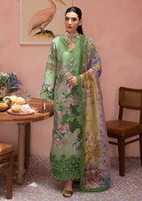 Afrozeh The Painted Garden Eid Lawn'24-02 Celestial Bouquet - Mohsin Saeed Fabrics