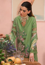 Afrozeh The Painted Garden Eid Lawn'24-02 Celestial Bouquet - Mohsin Saeed Fabrics