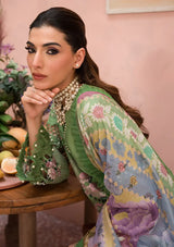 Afrozeh The Painted Garden Eid Lawn'24-02 Celestial Bouquet - Mohsin Saeed Fabrics