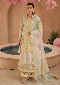 Afrozeh The Painted Garden Eid Lawn'24-08 Sweet Saffron - Mohsin Saeed Fabrics
