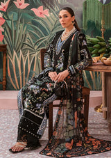 Afrozeh The Painted Garden Eid Lawn'24-03 Midnight Muse - Mohsin Saeed Fabrics