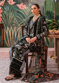 Afrozeh The Painted Garden Eid Lawn'24-03 Midnight Muse - Mohsin Saeed Fabrics