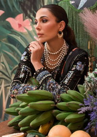 Afrozeh The Painted Garden Eid Lawn'24-03 Midnight Muse - Mohsin Saeed Fabrics