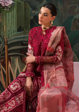 Afrozeh The Painted Garden Eid Lawn'24-06 Dahlia Dusk - Mohsin Saeed Fabrics