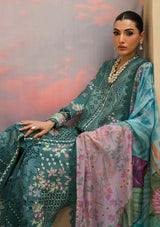 Afrozeh The Painted Garden Eid Lawn'24-01 Stellar Sage - Mohsin Saeed Fabrics