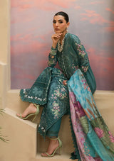 Afrozeh The Painted Garden Eid Lawn'24-01 Stellar Sage - Mohsin Saeed Fabrics
