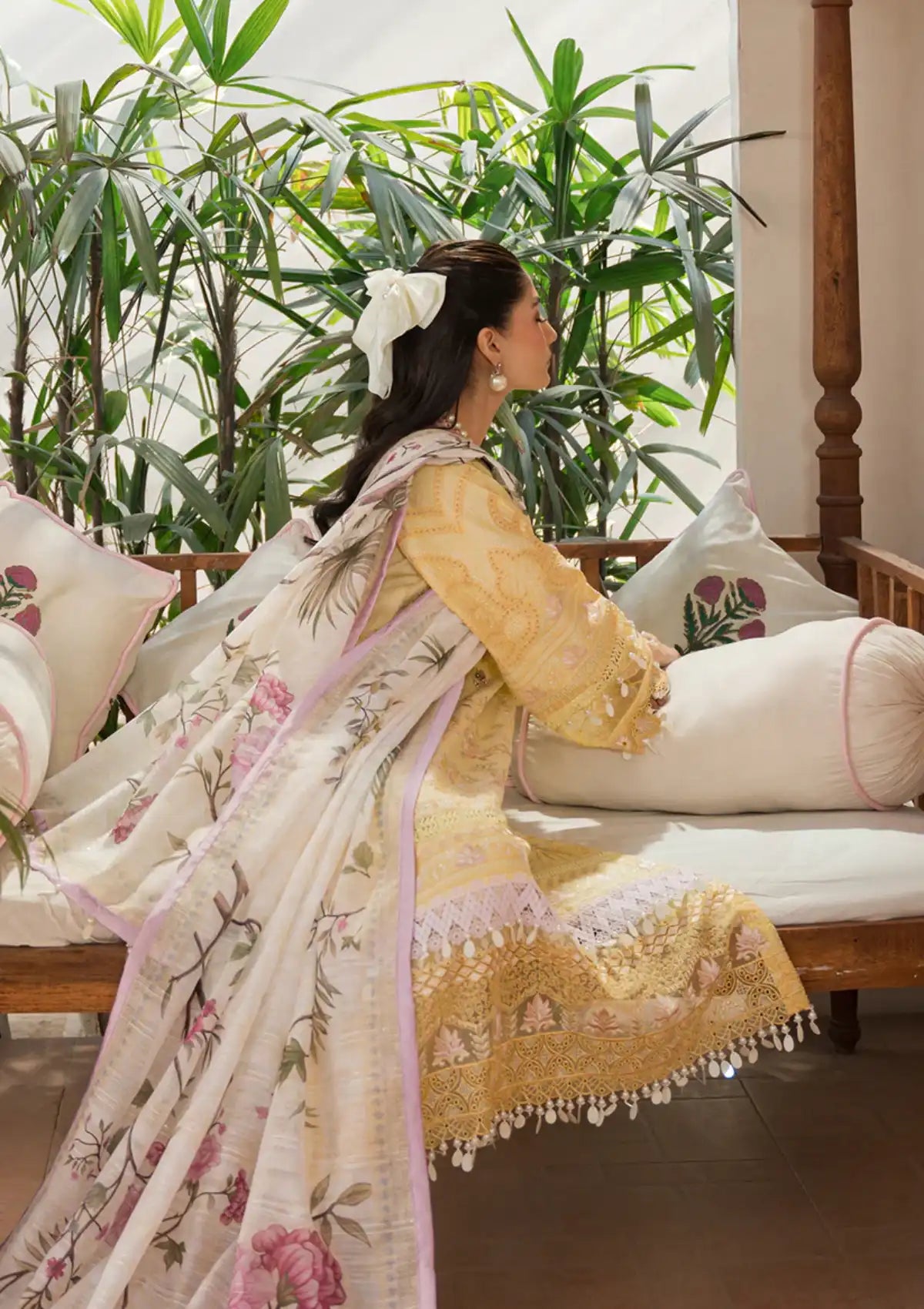 Neeshay Symphony Luxury Lawn'24 Sublime - Mohsin Saeed Fabrics