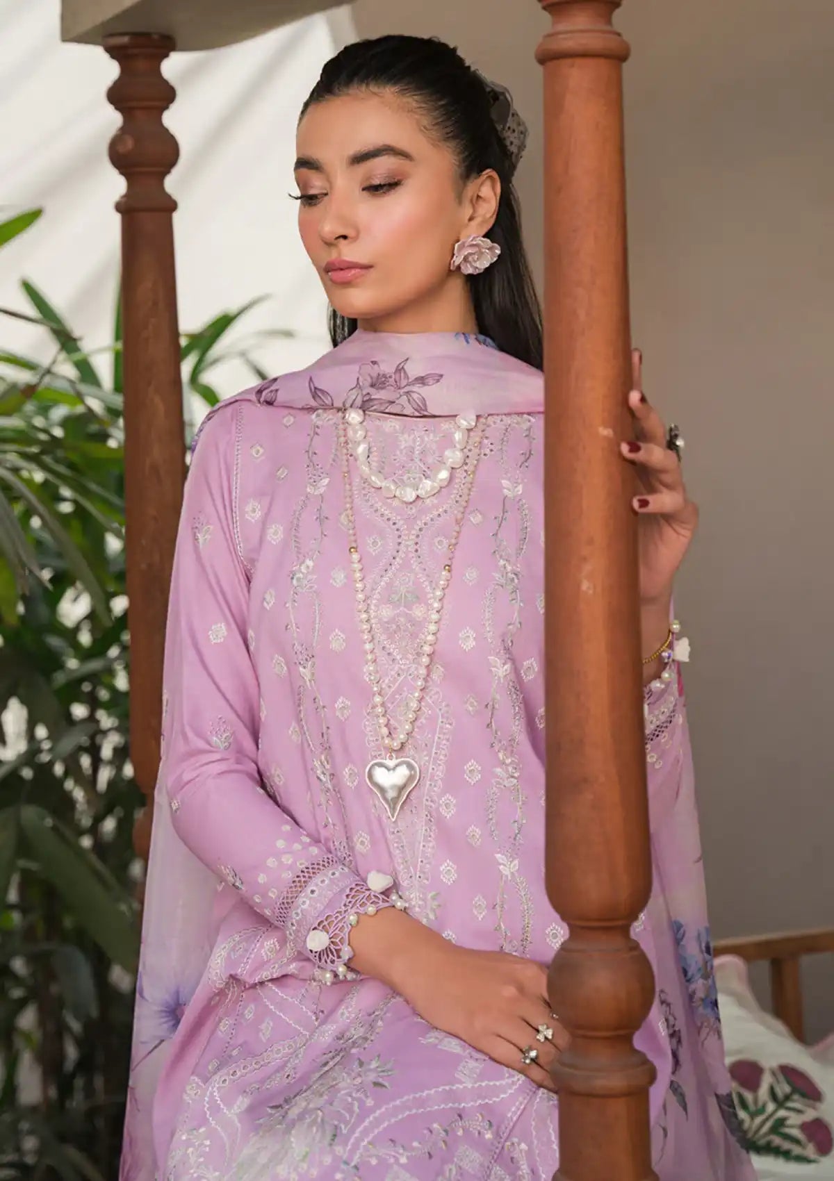 Neeshay Symphony Luxury Lawn'24 Serenade - Mohsin Saeed Fabrics