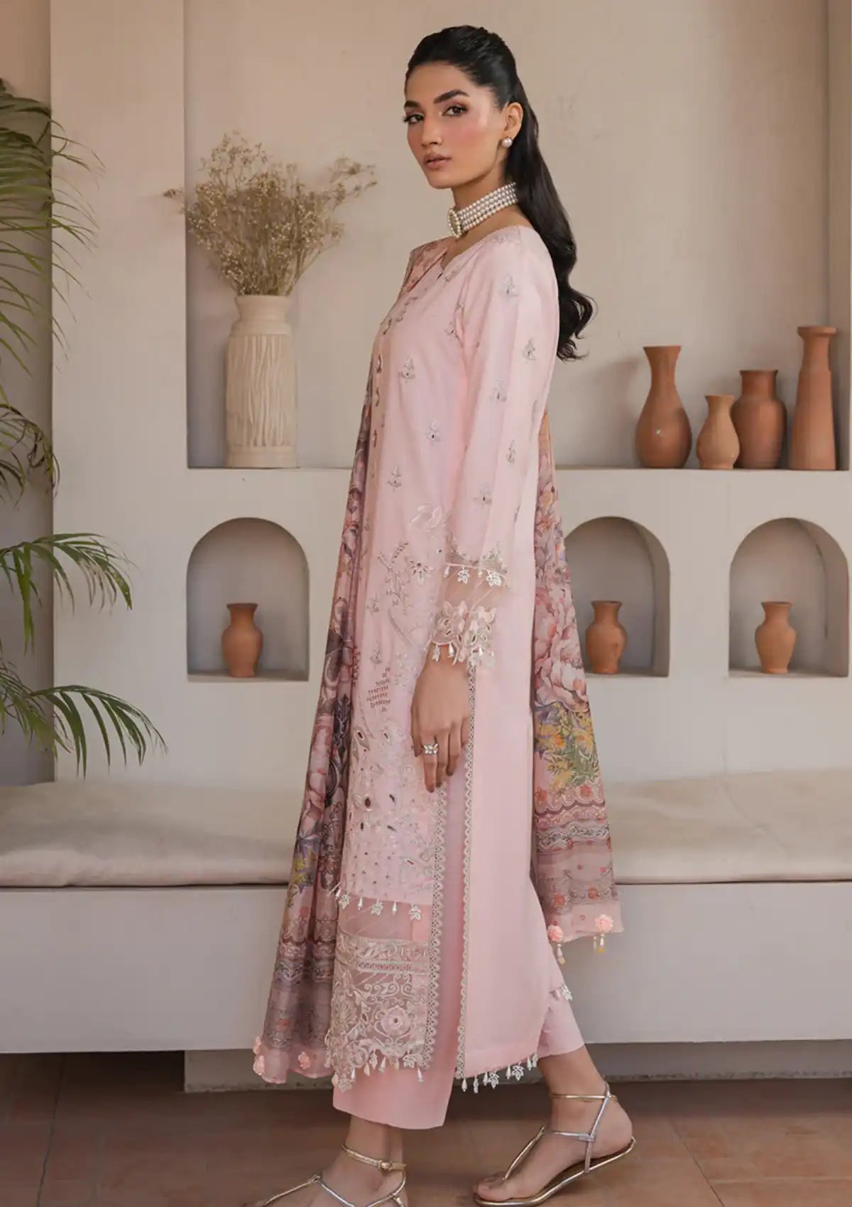 Neeshay Symphony Luxury Lawn'24 Lullaby - Mohsin Saeed Fabrics