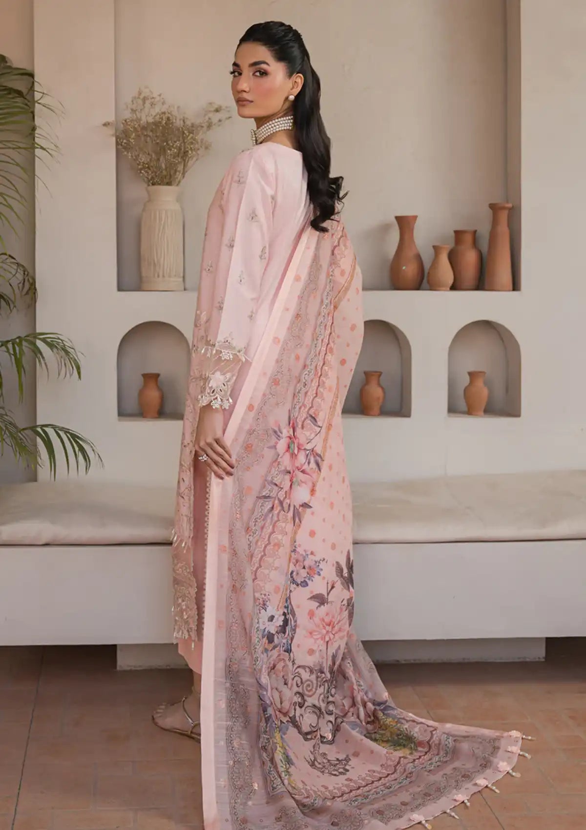 Neeshay Symphony Luxury Lawn'24 Lullaby - Mohsin Saeed Fabrics