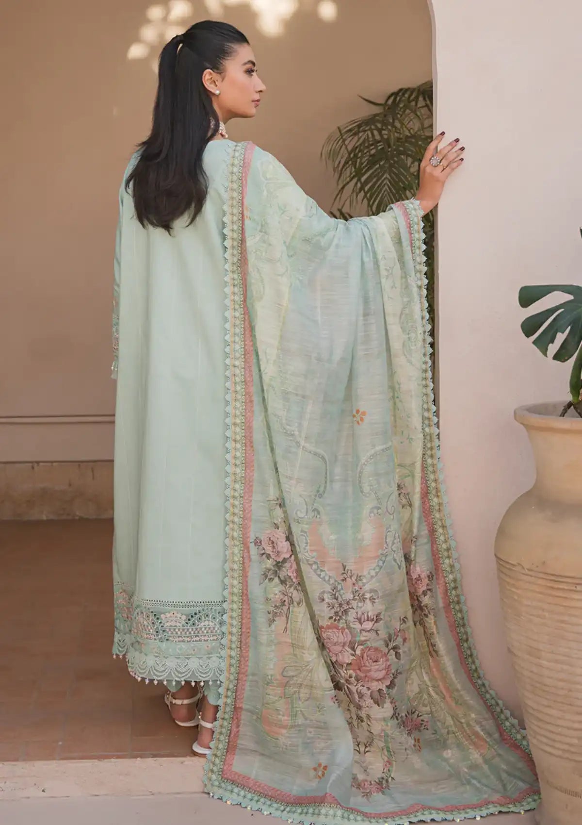 Neeshay Symphony Luxury Lawn'24 Melody - Mohsin Saeed Fabrics