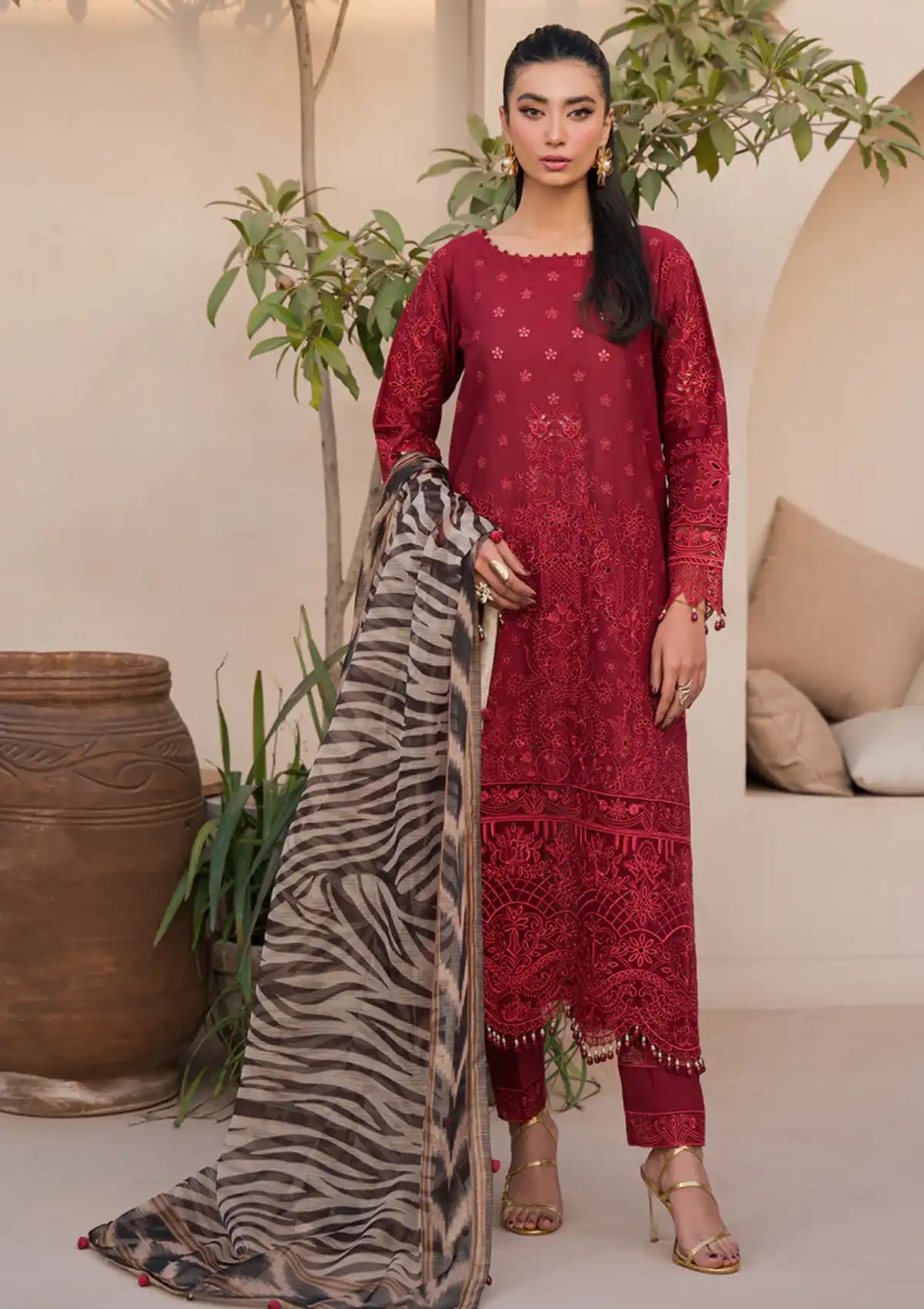 Neeshay Symphony Luxury Lawn'24 Cadence - Mohsin Saeed Fabrics