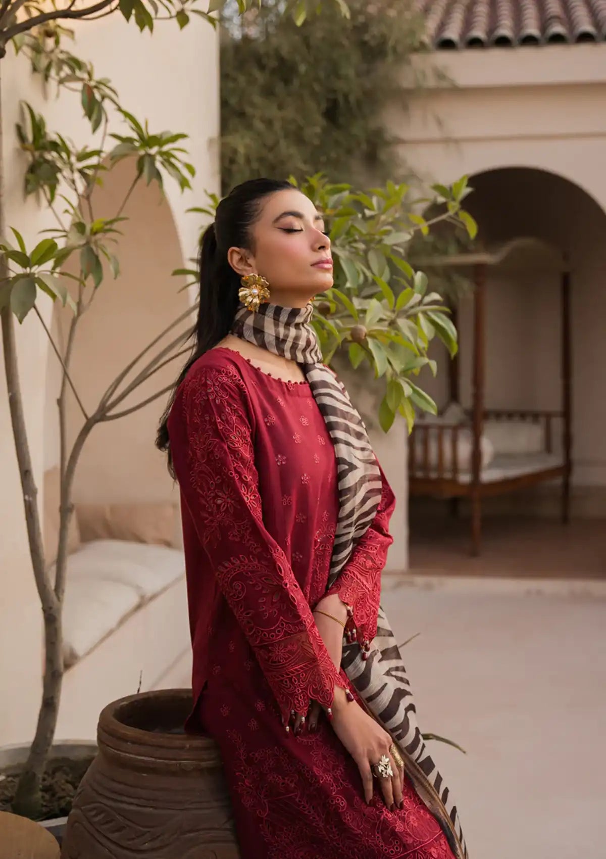 Neeshay Symphony Luxury Lawn'24 Cadence - Mohsin Saeed Fabrics