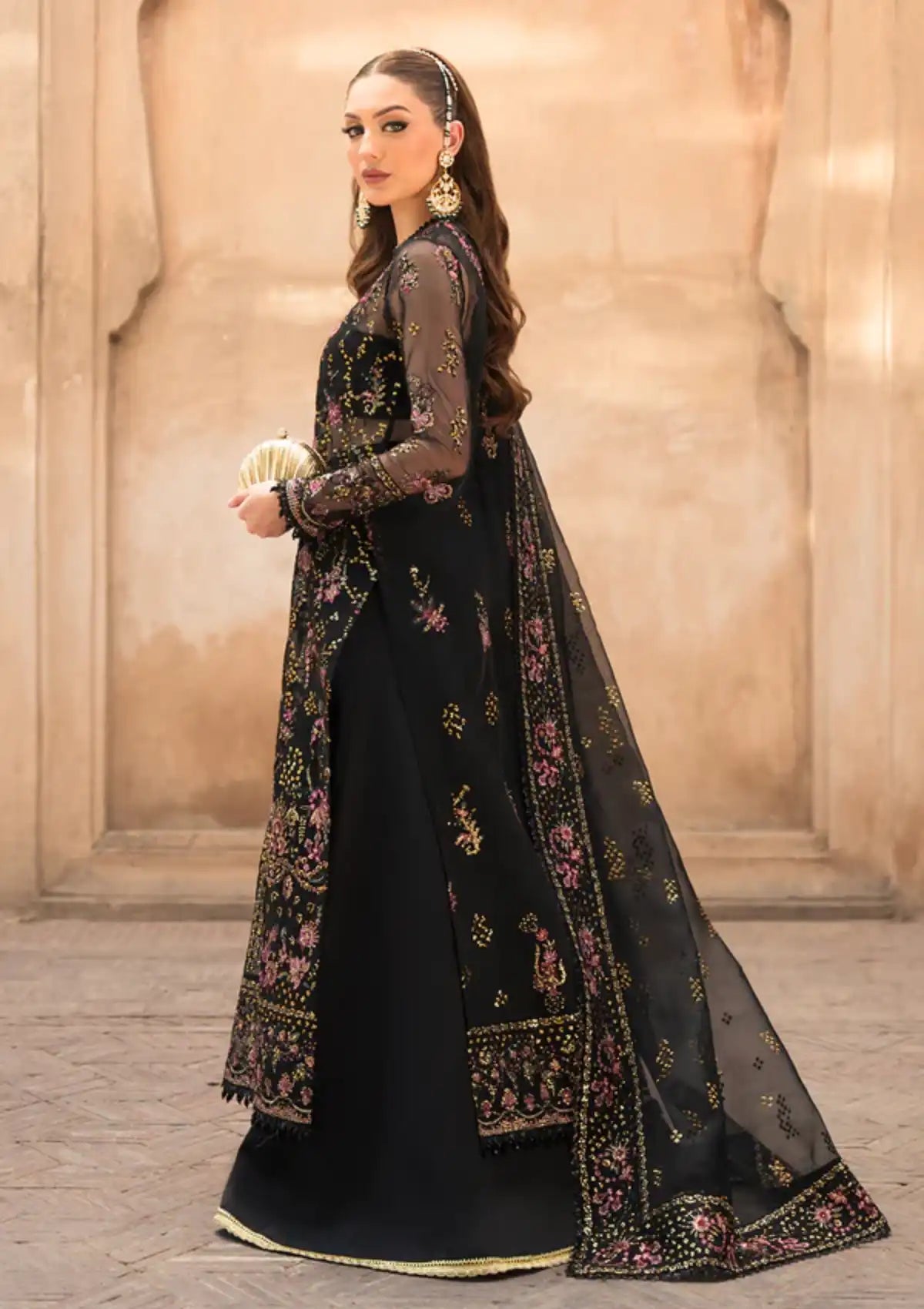 Ayzel Pehli Nazar Festive Chiffon'24 D-02 NAZNEEN - Mohsin Saeed Fabrics
