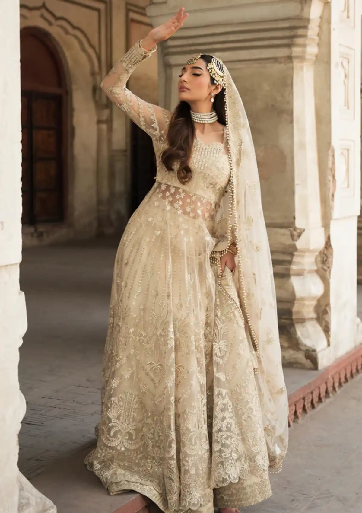 Ayzel Pehli Nazar Festive Chiffon'24 D-10 SHAHANA - Mohsin Saeed Fabrics