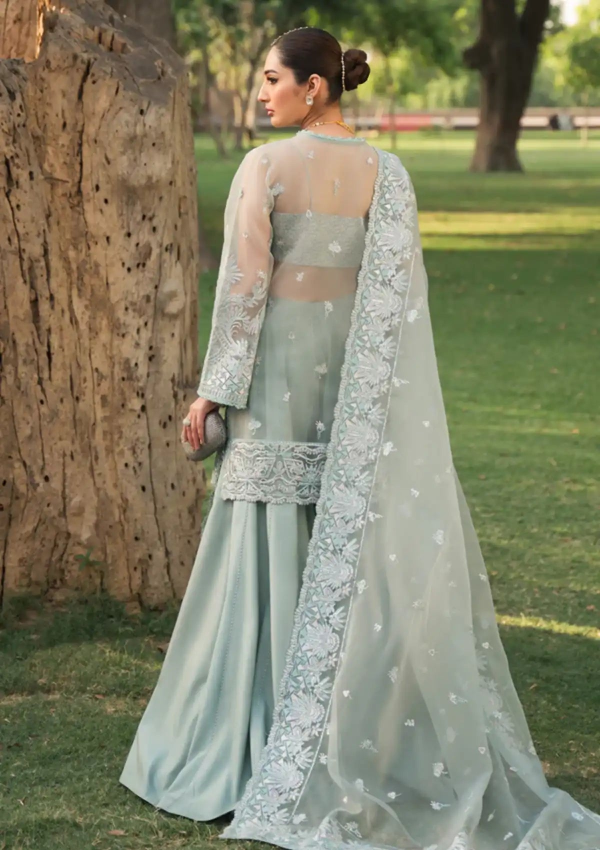 Ayzel Pehli Nazar Festive Chiffon'24 D-04 SULTANA - Mohsin Saeed Fabrics