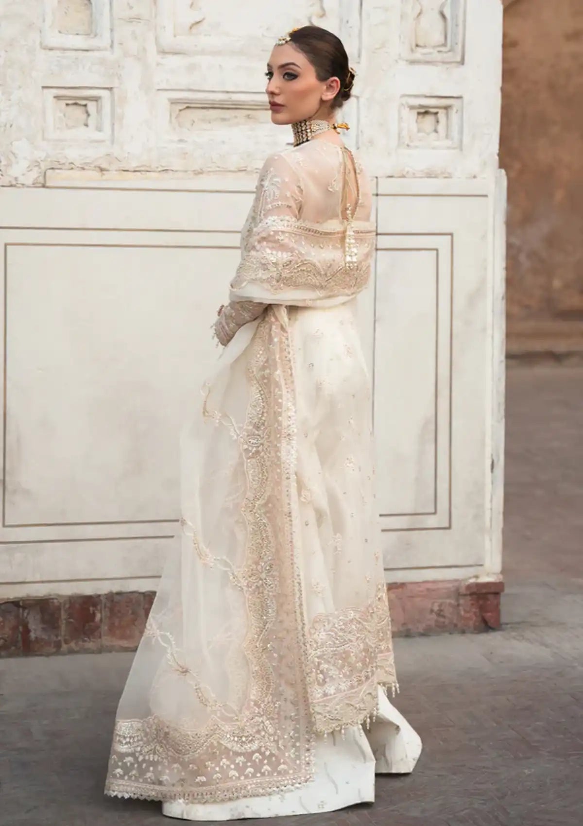 Ayzel Pehli Nazar Festive Chiffon'24 D-03 ZUBAIDA - Mohsin Saeed Fabrics