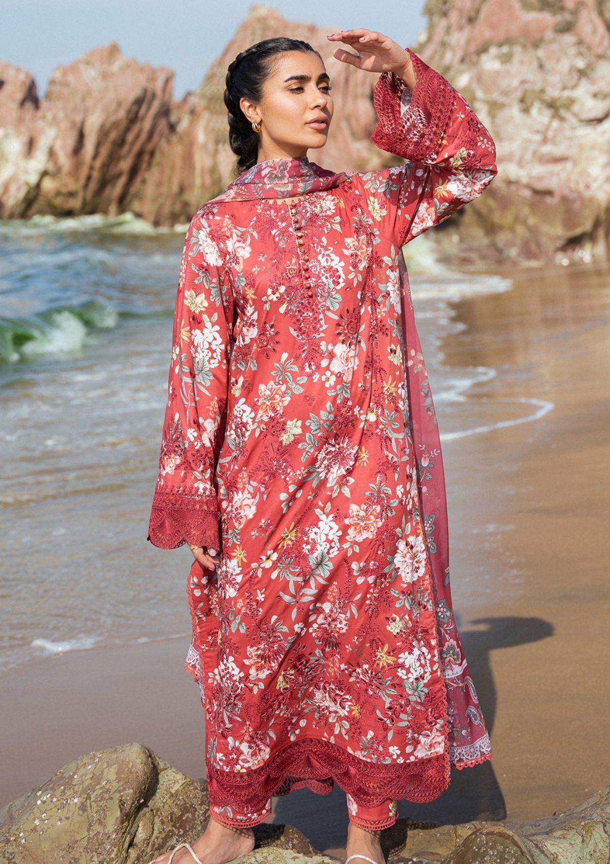 Afrozeh Summer Together'24 AL-07 Scarley - Mohsin Saeed Fabrics