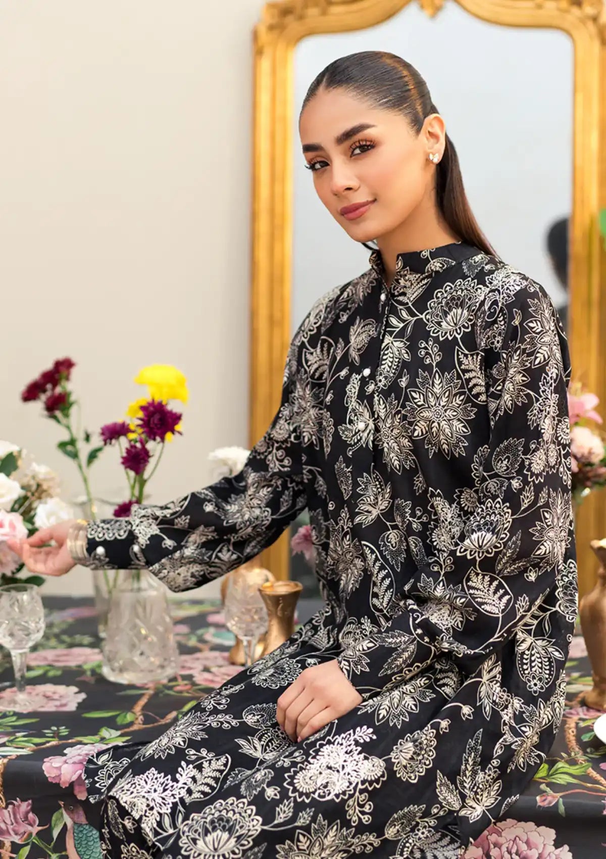 Lala Shades Of Summer'24 LS-043-Cashmere - Mohsin Saeed Fabrics