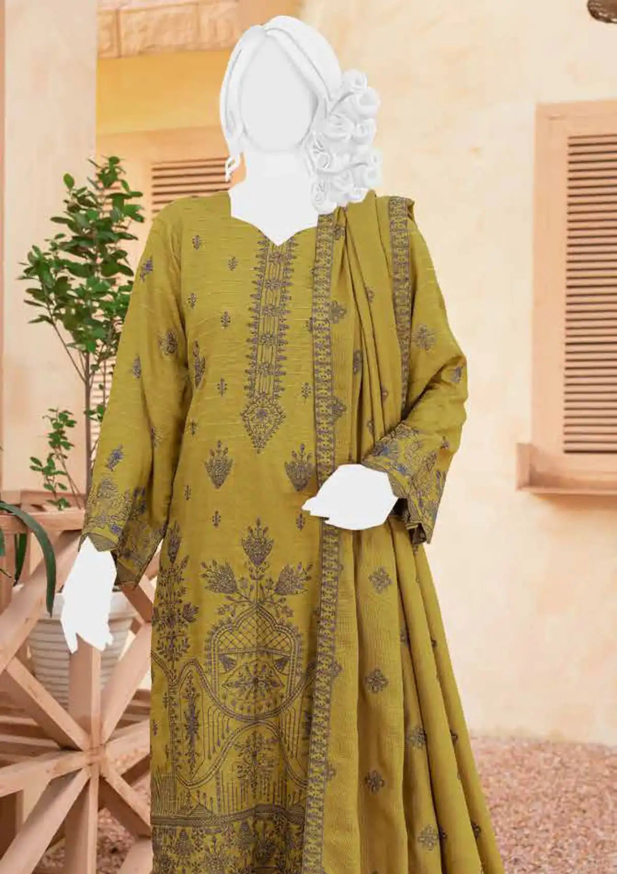 Anchal Emb Wool Shawl'24 D-03