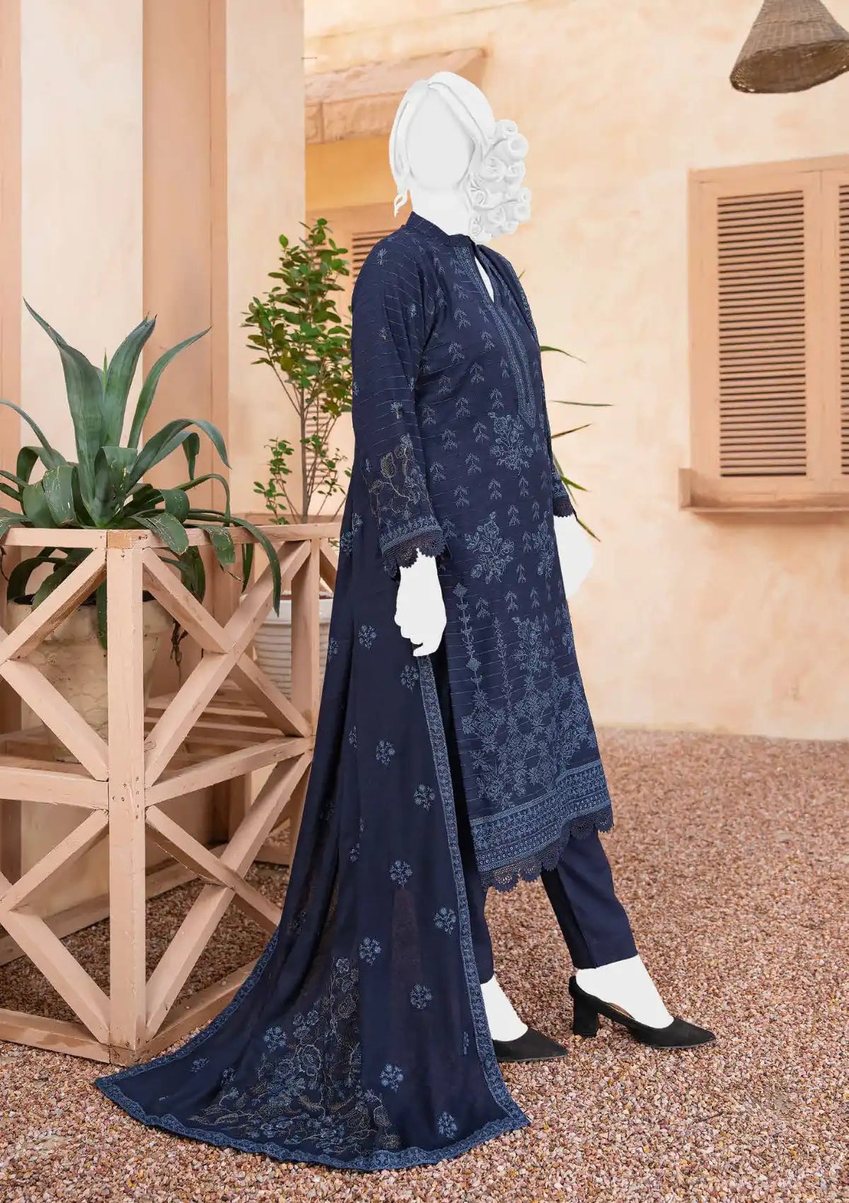 Anchal Emb Wool Shawl'24 D-04