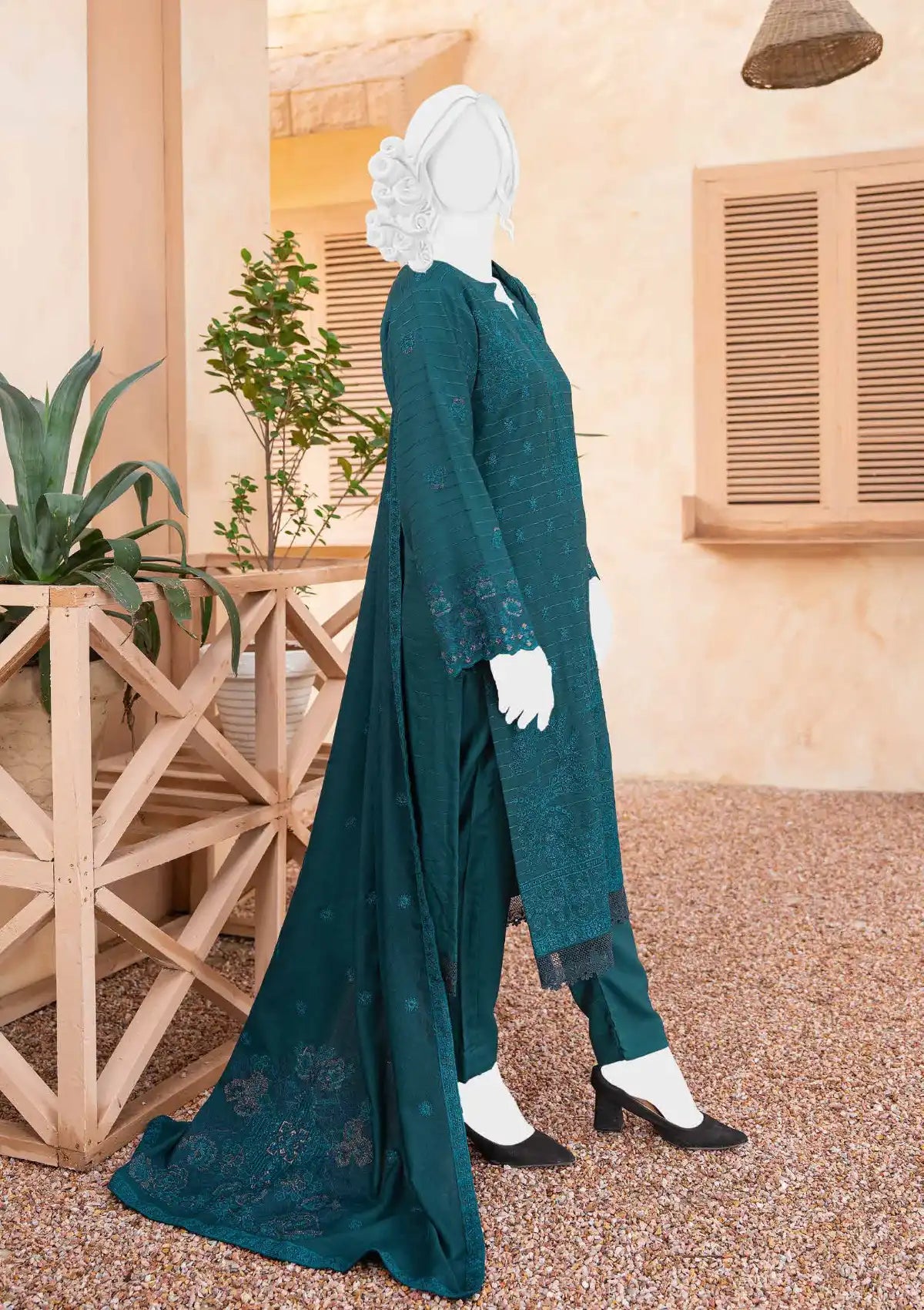 Anchal Emb Wool Shawl'24 D-05