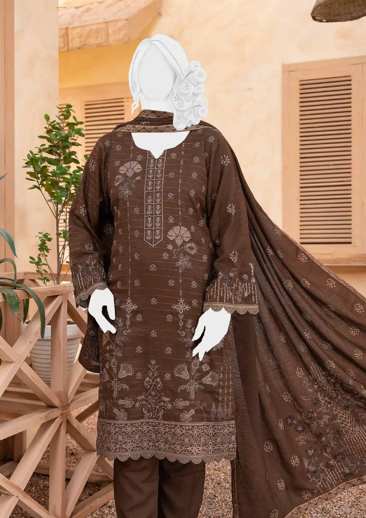 Anchal Emb Wool Shawl'24 D-06