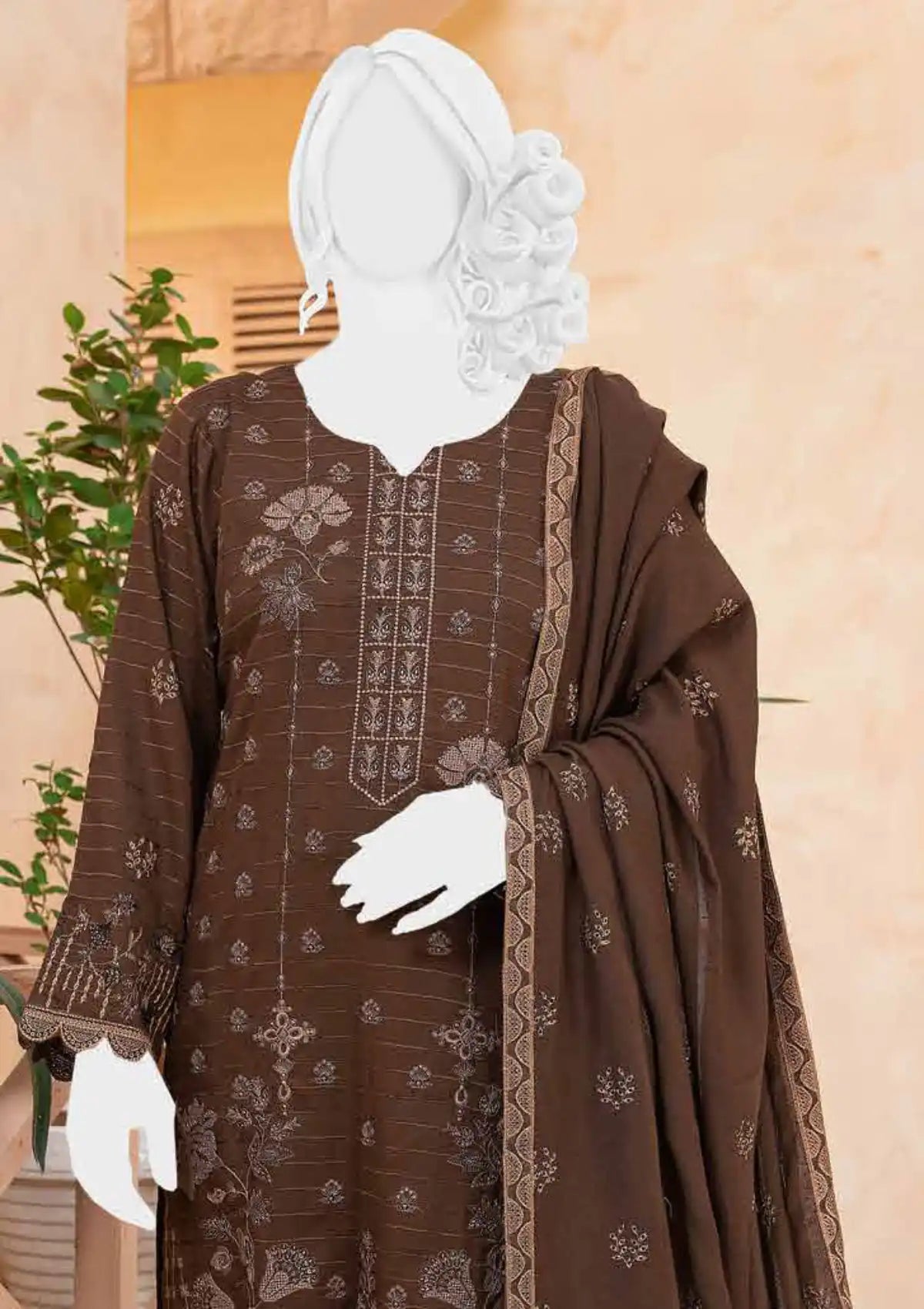 Anchal Emb Wool Shawl'24 D-06