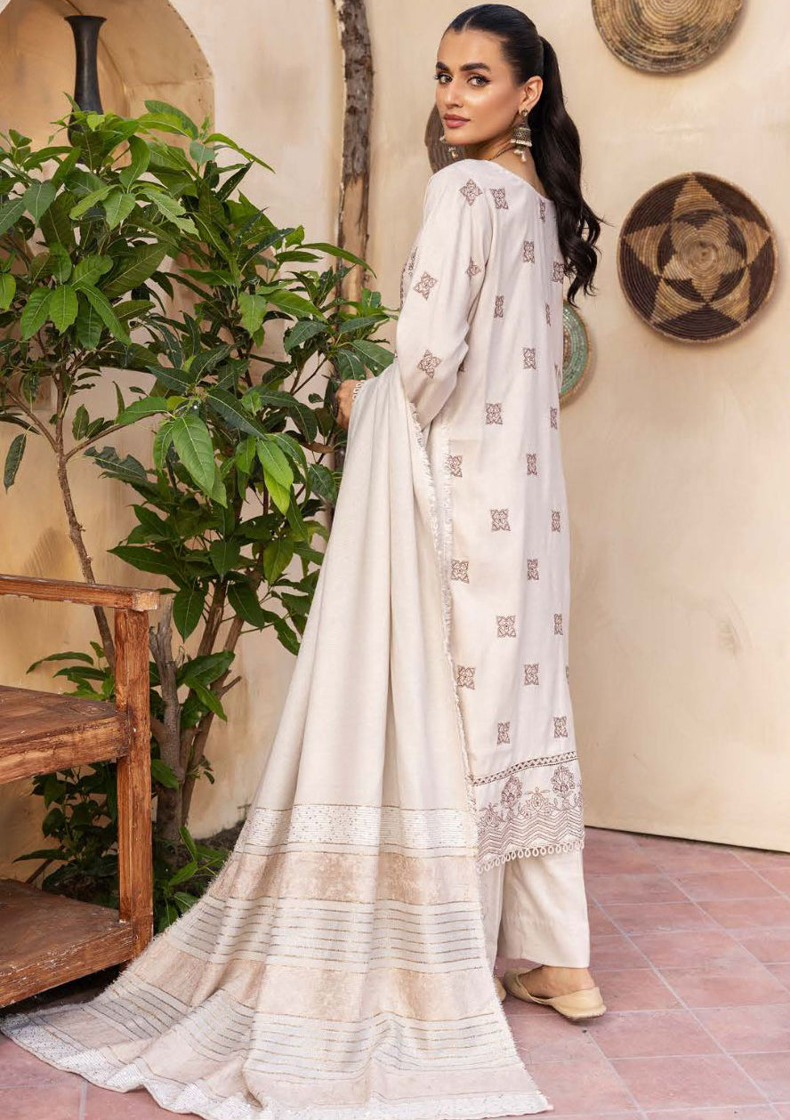 Aanchal Emb Peach Leather By Khoobsurat'23 AC-12 - Mohsin Saeed Fabrics
