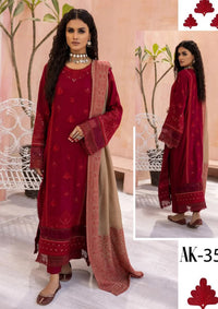 Aangan By Khoobsurat Kashmiri Shawl'23 AK-35 - Mohsin Saeed Fabrics