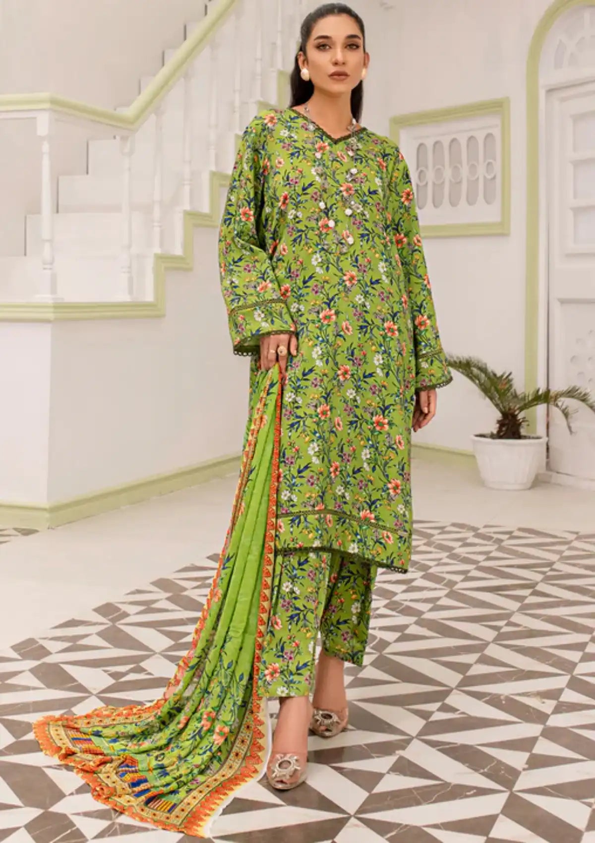 Aangan by Puri'23 D-08 - Mohsin Saeed Fabrics