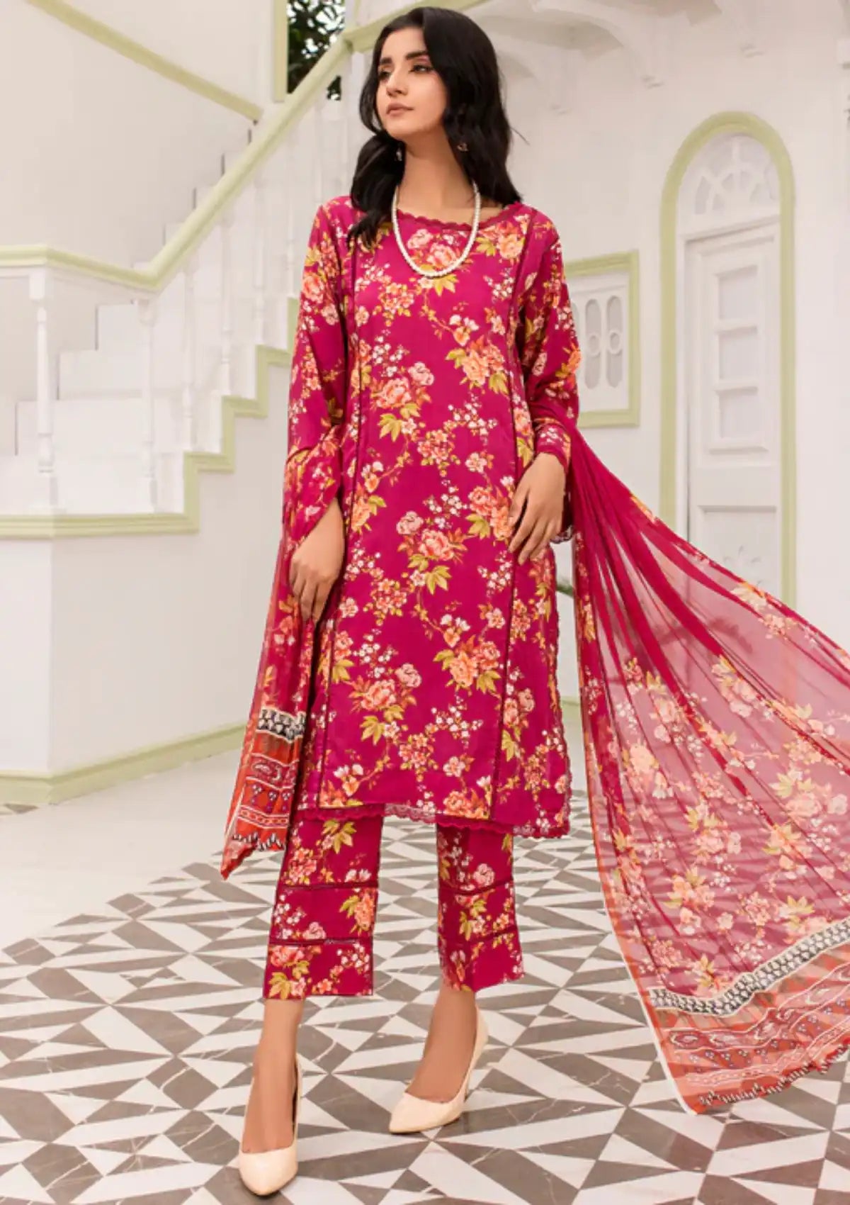 Aangan by Puri'23 D-10 - Mohsin Saeed Fabrics