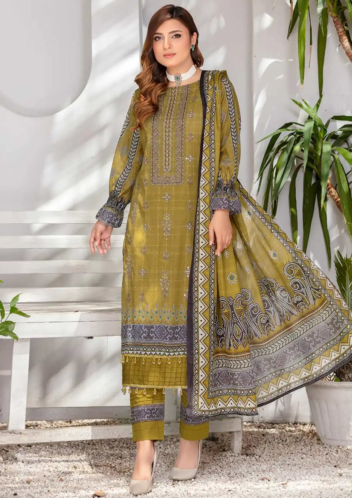 Afreen By Aalaya Lawn'23 Vol-08 D#03 - Mohsin Saeed Fabrics