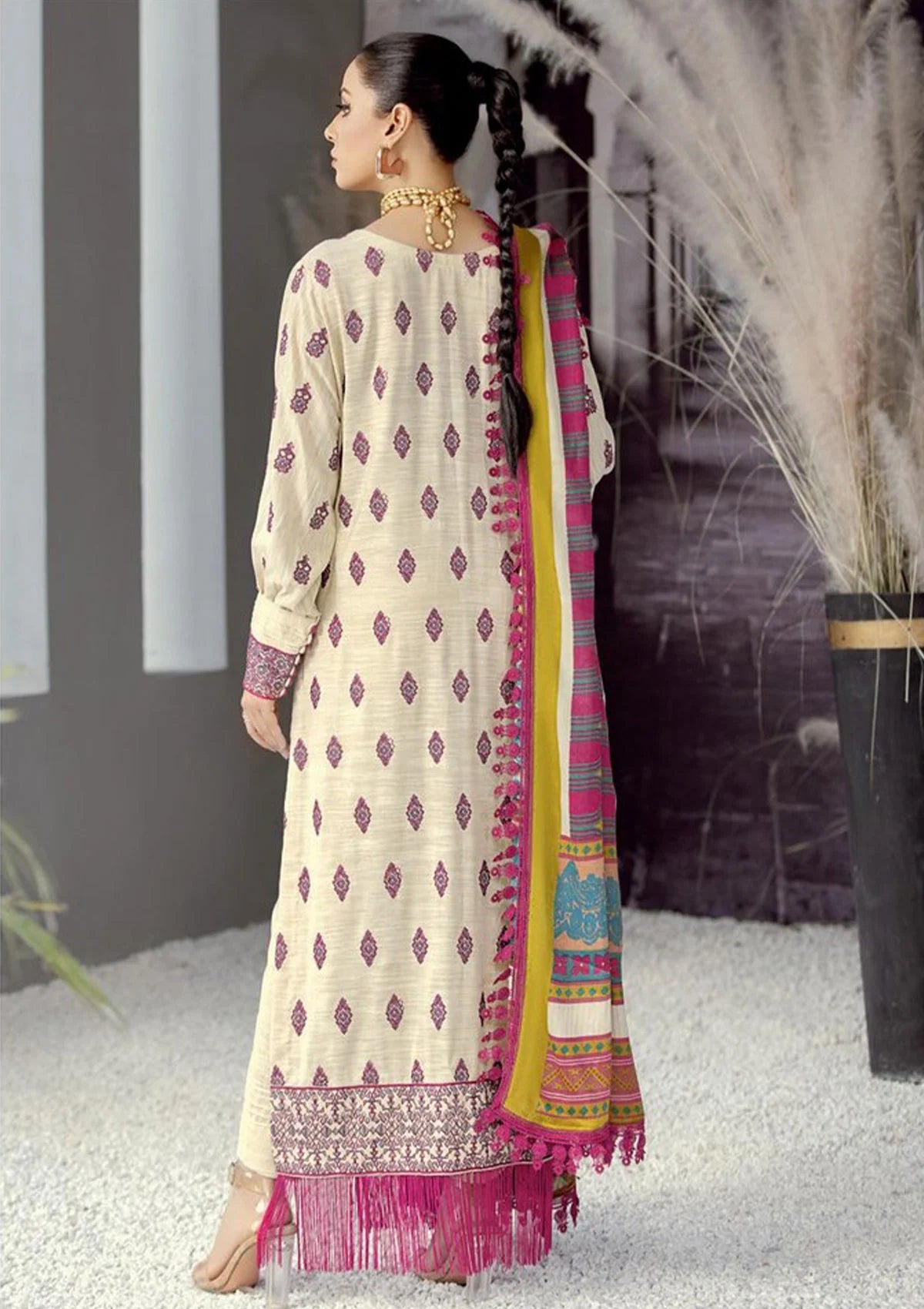 Afsaneh By Wania'22 Vol-01 WP-205 - Mohsin Saeed Fabrics