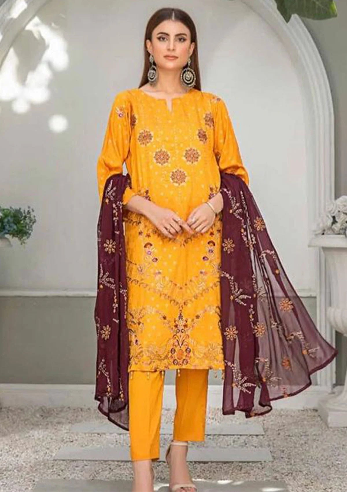 Alif Airjet Emb Viscose'23 Vol-30 D-03 - Mohsin Saeed Fabrics