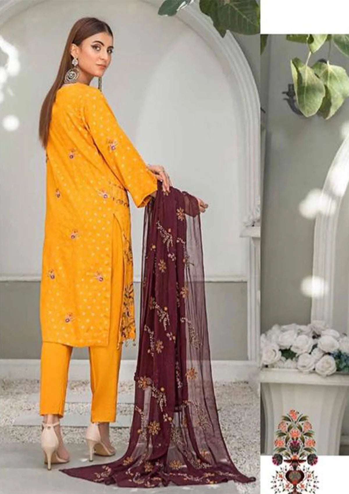 Alif Airjet Emb Viscose'23 Vol-30 D-03 - Mohsin Saeed Fabrics