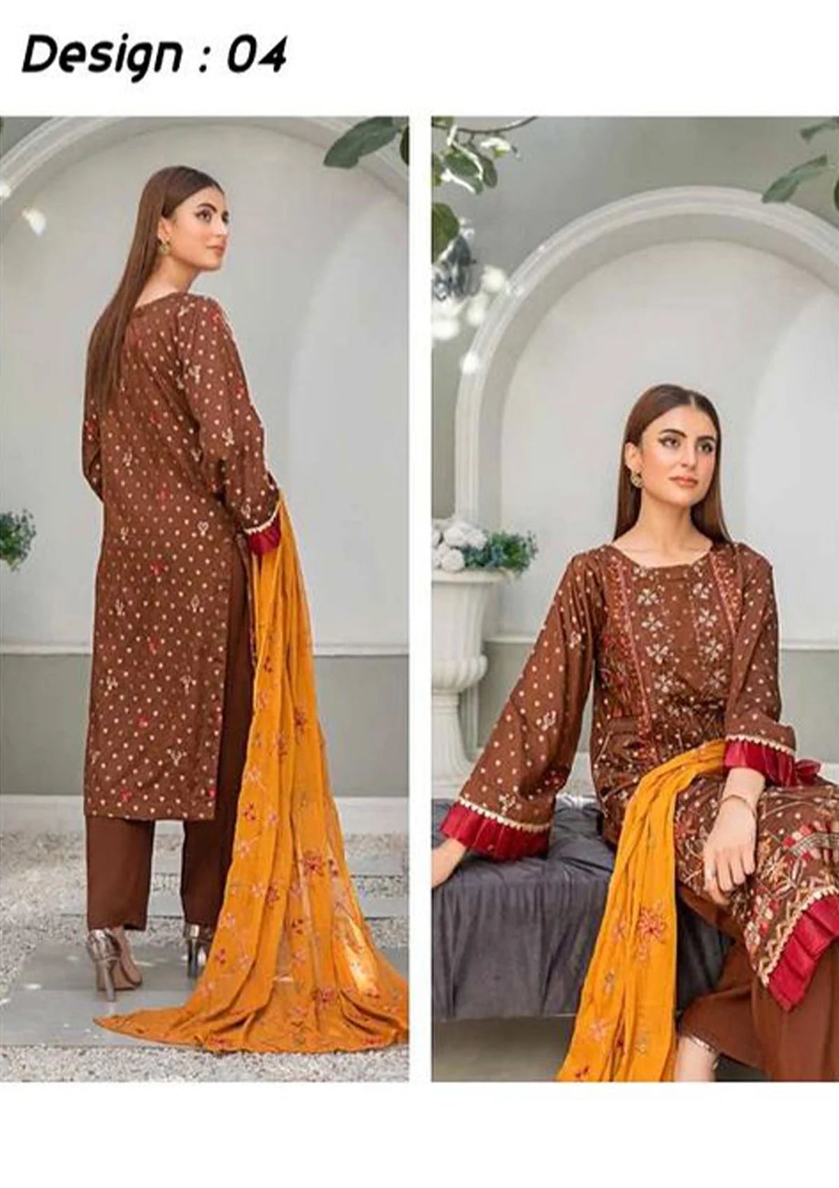 Alif Airjet Emb Viscose'23 Vol-30 D-04 - Mohsin Saeed Fabrics
