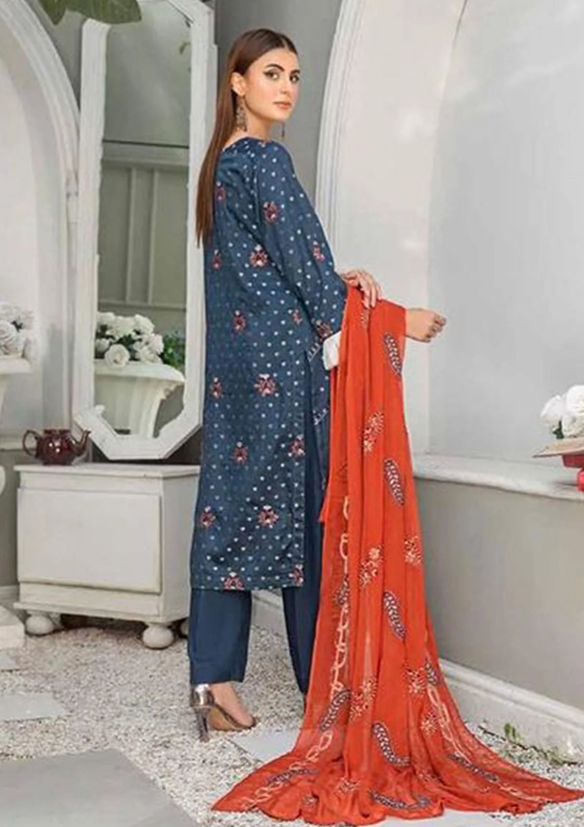 Alif Airjet Emb Viscose'23 Vol-30 D-07 - Mohsin Saeed Fabrics