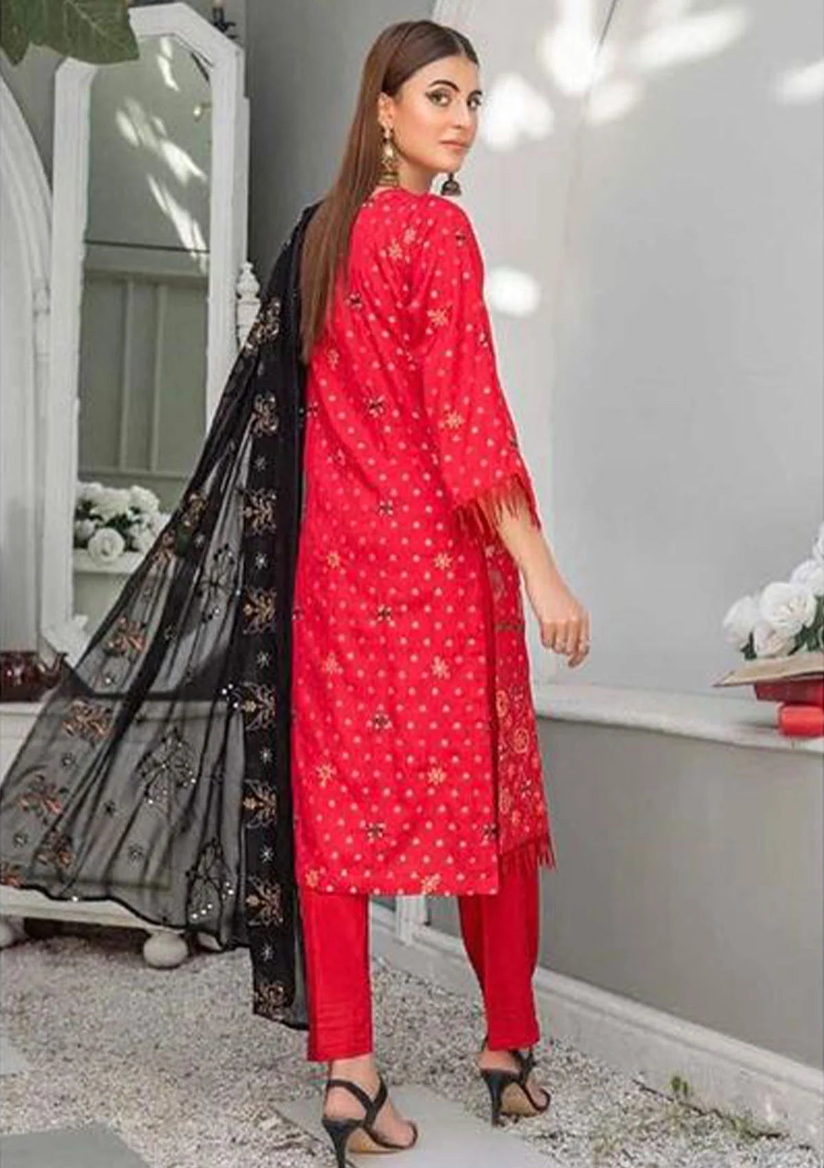 Alif Airjet Emb Viscose'23 Vol-30 D-08 - Mohsin Saeed Fabrics