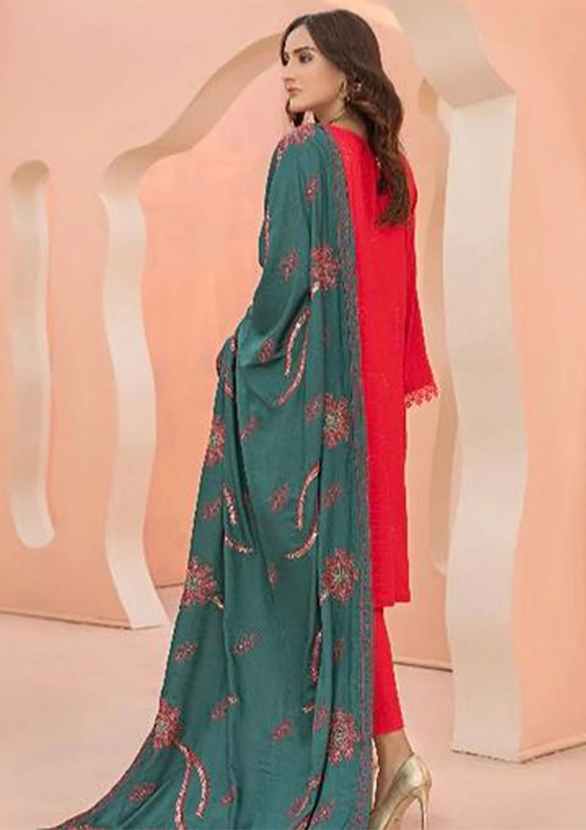 Alif Airjet Emb Viscose'23 Vol-33 D-03 - Mohsin Saeed Fabrics