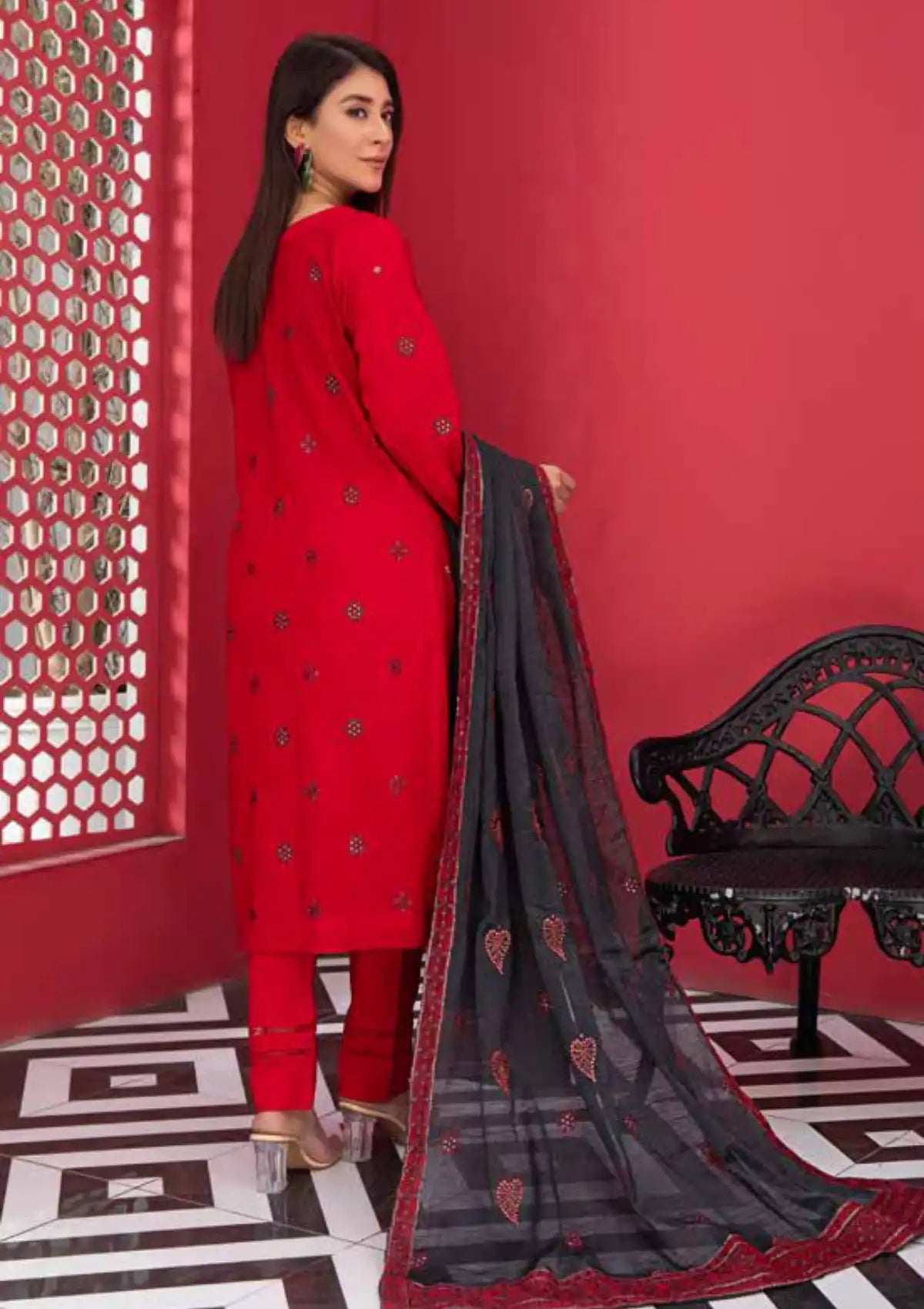 Alif Emb Airjet Lawn'24 Vol-20 D-07 - Mohsin Saeed Fabrics
