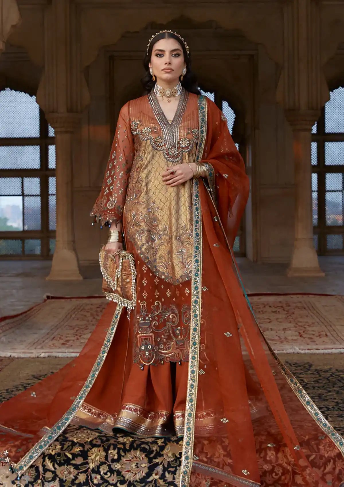 Hath Kahani By Laj Winter Formal'24 VL-08 SHAHRANI