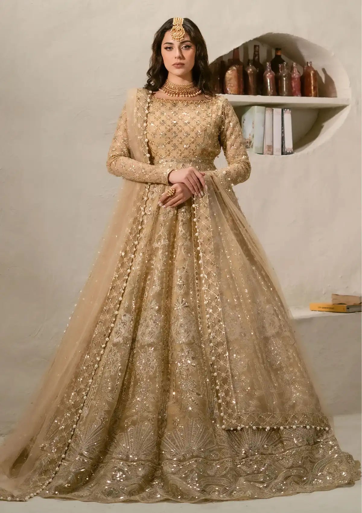 Maryum N Maria Parizay Wedding'24 MW24-561 Farah - Mohsin Saeed Fabrics