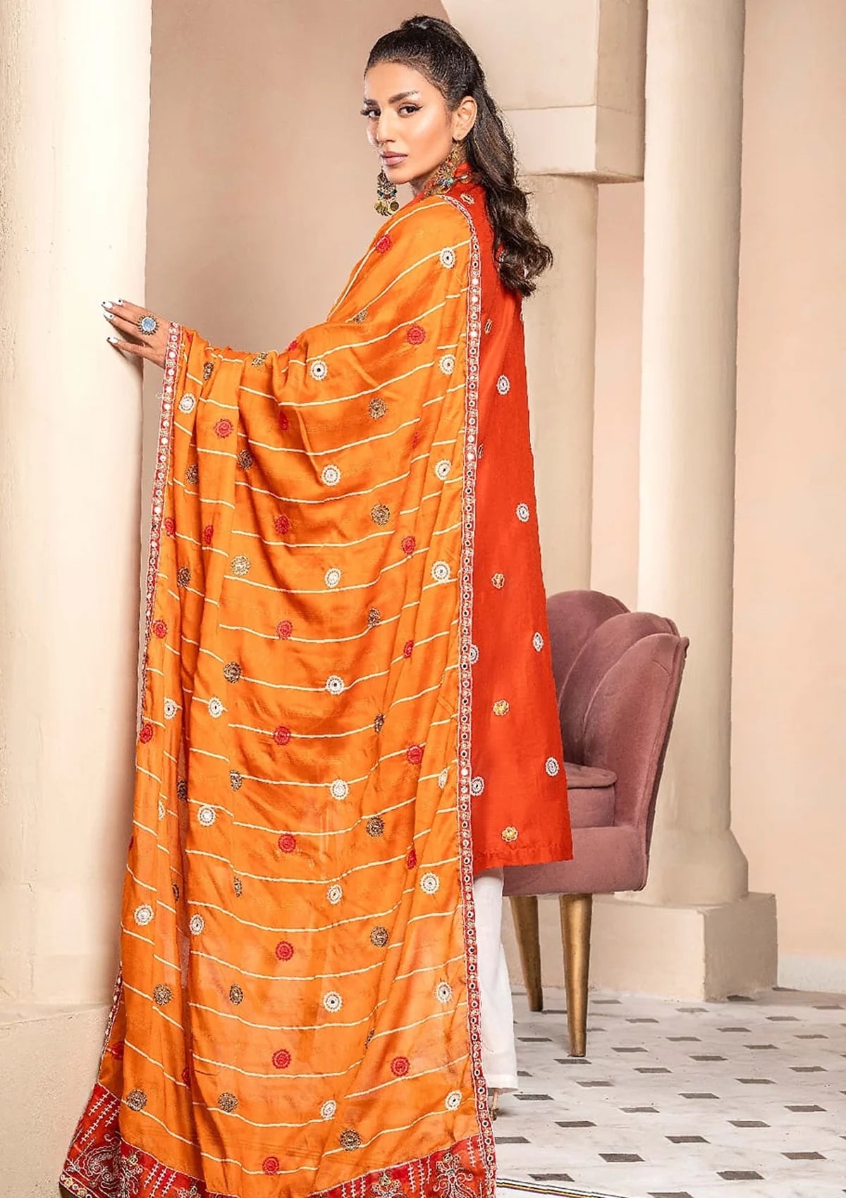 Ayfar By Usman Kashif'24 Vol-19 D-08 - Mohsin Saeed Fabrics