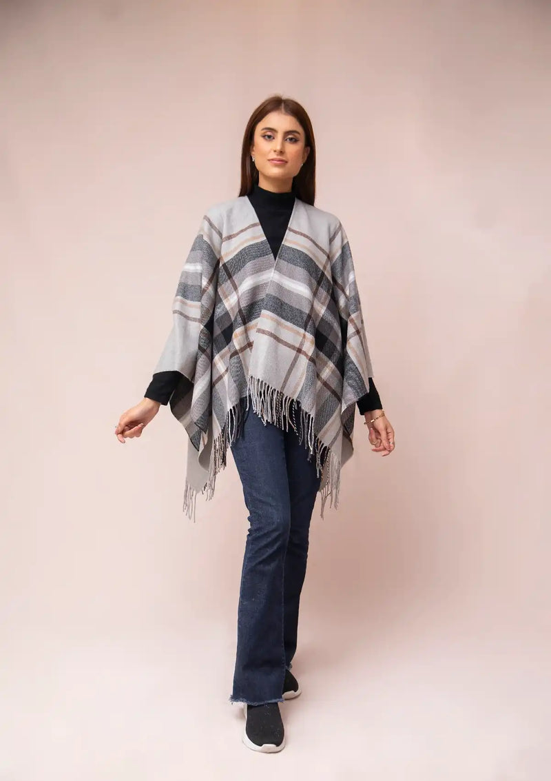 Manahil Winter Cape Shawls'23 CS-35