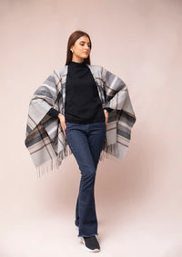 Manahil Winter Cape Shawls'23 CS-35