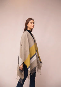 Manahil Winter Cape Shawls'23 CS-33