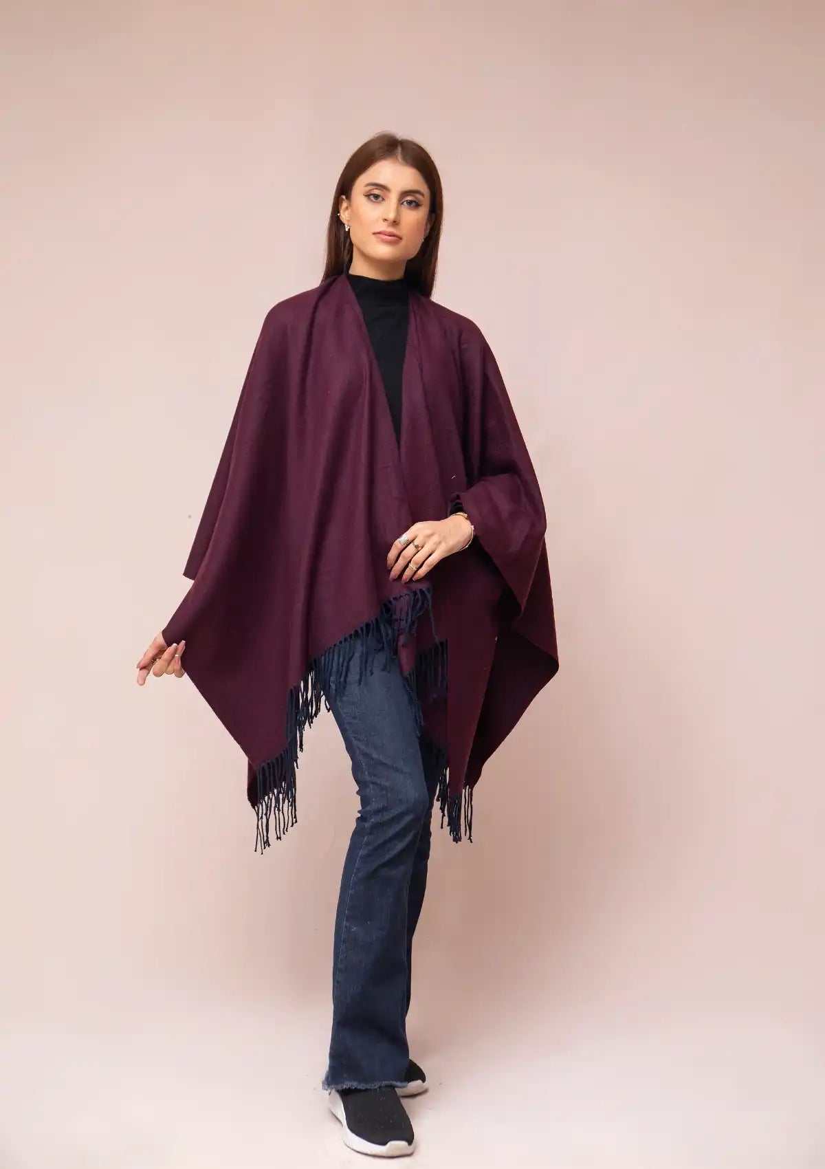 Manahil Winter Cape Shawls'23 CS-27