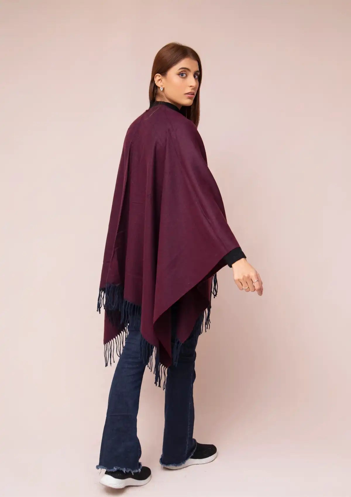 Manahil Winter Cape Shawls'23 CS-27